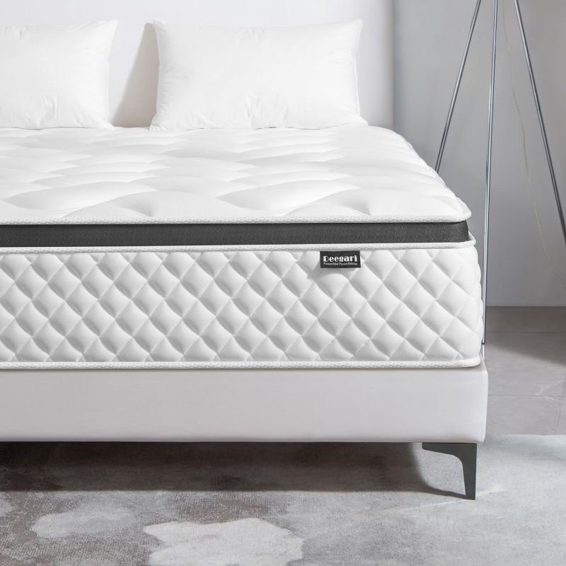 Photo 1 of **** SIMILAR TO THE PHOTO ****Queen Mattress,12 Inch Queen Size Mattress in a Box,Gel Memory Foam and Innerspring Hybrid Mattress with Individual Pocket Spring for Motion Isolation,Pressure Relief,Medium Firm Feel