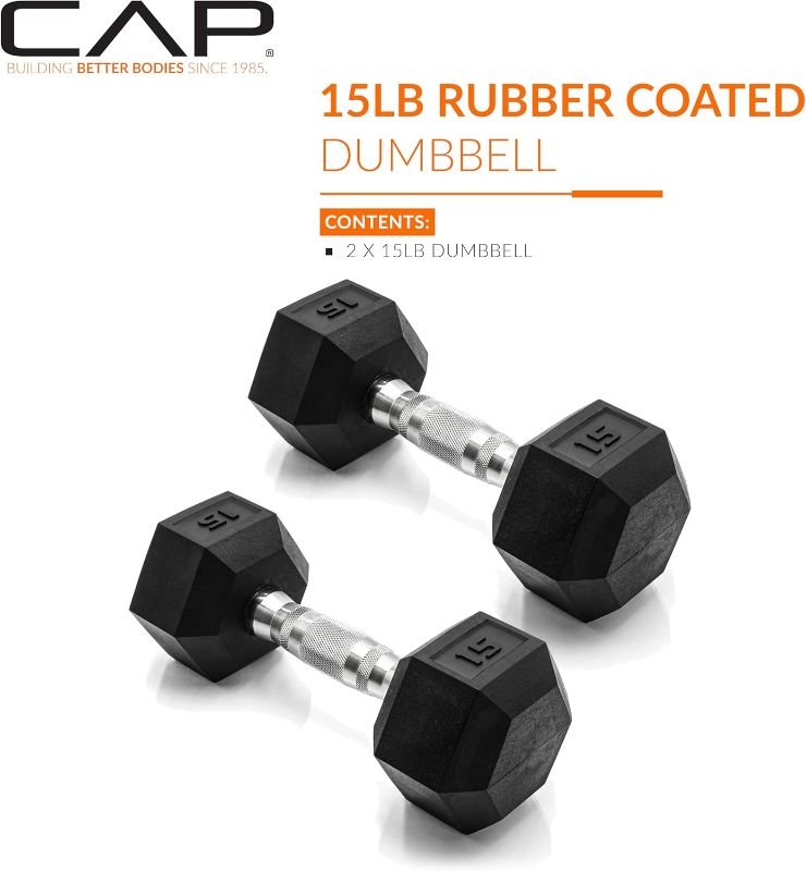 Photo 1 of ****SIMILAR TO THE PHOTO*** ***EXTRA PAIR 10 POUNS*** AP Barbell Coated Dumbbell Weight Pairs | Multiple Options