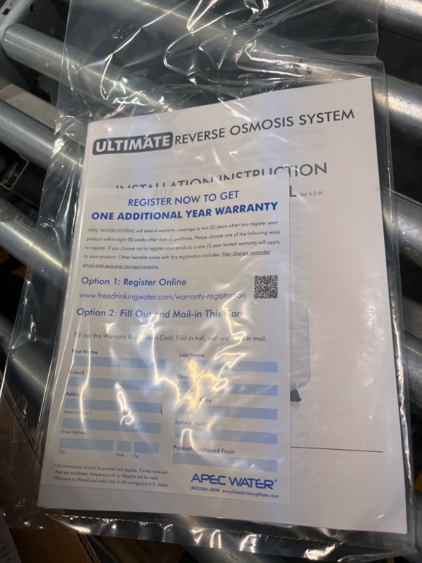 Photo 1 of ***USED**APEC Water Systems Ultimate Top Tier Supreme Certified High Output Fast Flow Ultra Safe Reverse Osmosis Drinking Water Filter System