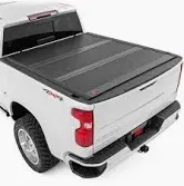 Photo 1 of ***PHOTO REFERENCE ONLY***Rough Country Hard Low Profile Truck Bed Cover for Chevy Silverado 1500/GMC Sierra 1500 (2019-2024) - 5'10 (69.9") Tri-Fold Tonneau Cover