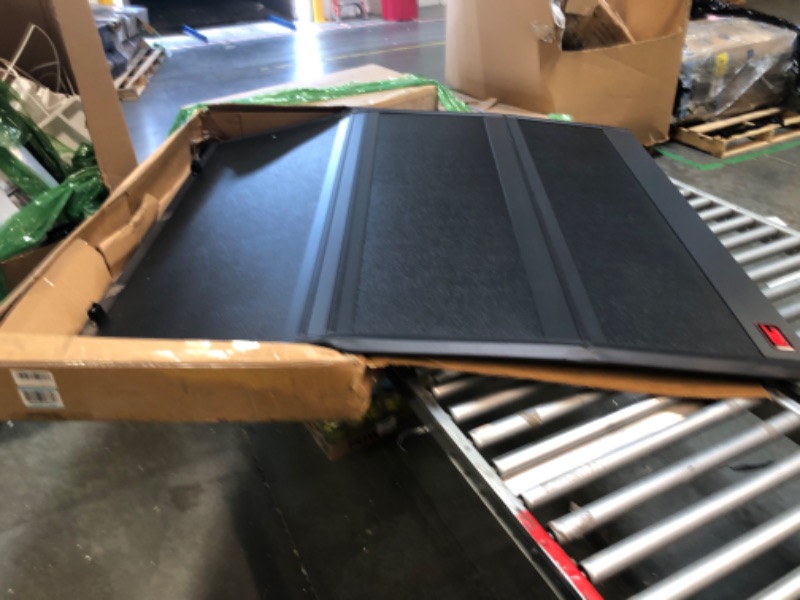 Photo 1 of ***PHOTO REFERENCE ONLY***Rough Country Hard Low Profile Truck Bed Cover for Chevy Silverado 1500/GMC Sierra 1500 (2019-2024) - 5'10 (69.9") Tri-Fold Tonneau Cover