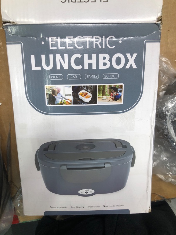 Photo 1 of ***MISSING A PIECE***
Carsolt Electric Lunch Box Food Heater 3 in 1 Portable Warmer Leakproof Heated Box for Adults, 12V/24V 110V Heating Microwave for Car/Home with 1.5L Removable Stainless Steel Container