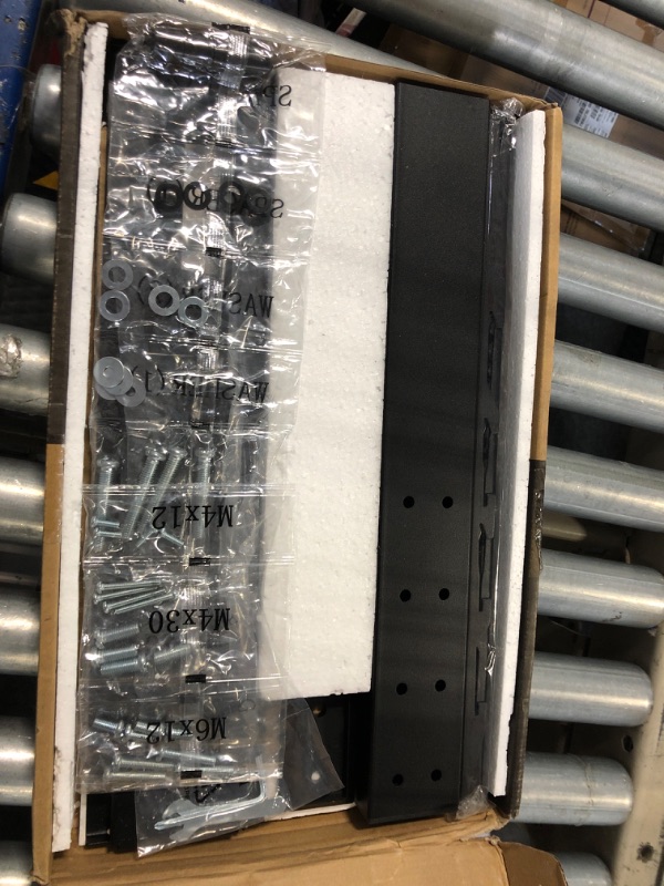 Photo 1 of ***USED****Universal TV Stand - Table Top TV Stand for 27-60 inch LCD LED TVs - 9 Level Height Adjustable TV Base Stand with Tempered Glass Base & Wire Management, VESA 400x400mm 27"-60" Universal Tabletop TV Stand