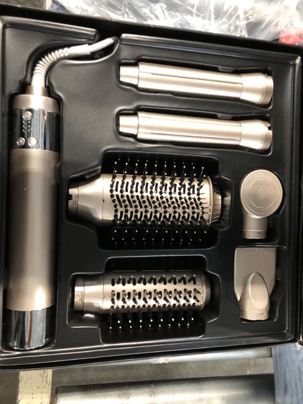 Photo 3 of [500 Million Negative lons] Hair Dryer Brush 6 in 1, 140,000 RPM One Step Professional Hot Air Brush Set for Fast Drying, Curling Drying, Straightening Combing, Best for Straight and Wavy Hair