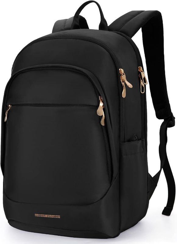 Photo 1 of LIGHT FLIGHT Travel Backpack 15.6 Inch Anti Theft USB Charging Hole, Water Resistant Black