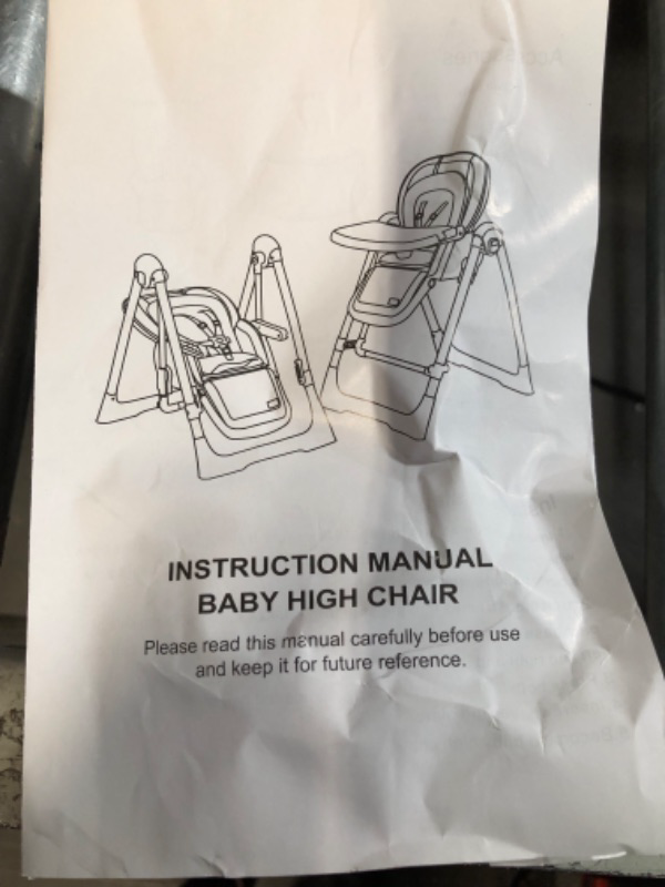 Photo 2 of 5-in-1 Baby High Chair, High Chairs for Babies and Toddlers, Baby Swings for Infants, Baby Rocker with Removable Tray