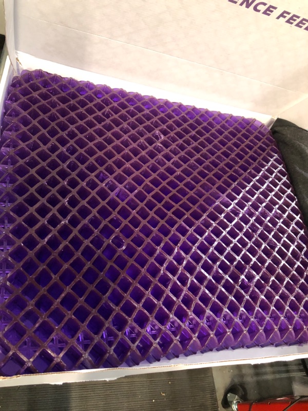 Photo 3 of Purple Royal Seat Cushion - Seat Cushion for The Car Or Office Chair - Temperature Neutral Grid