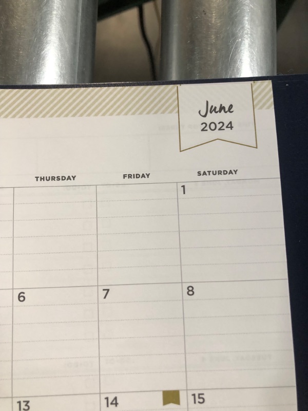 Photo 3 of 2023-2024 Weekly Monthly Planner 5x8 Day Designer for Blue Sky Peyton Navy