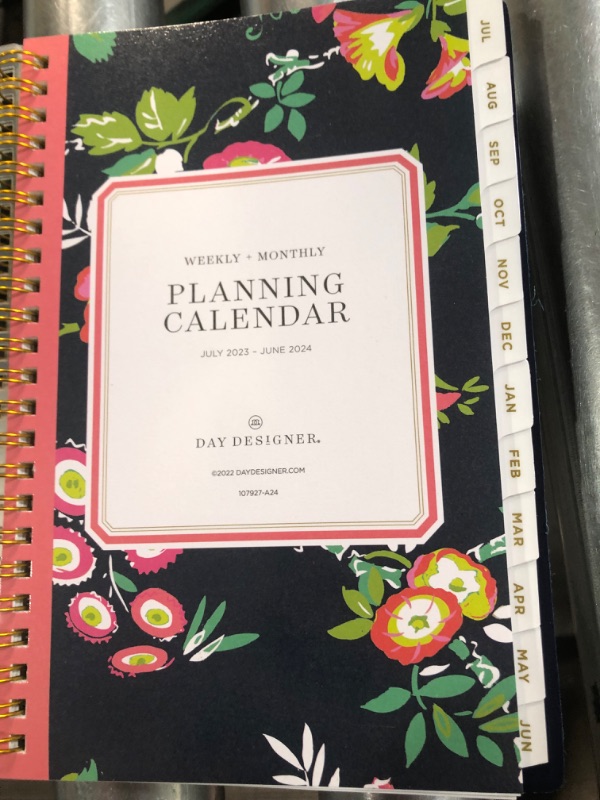 Photo 3 of 2023-2024 Weekly Monthly Planner 5x8 Day Designer for Blue Sky Peyton Navy