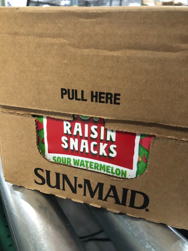 Photo 3 of **NON-REFUNDABLE** BEST BY 8/14/24
Sun-Maid Sour Watermelon Fruity Raisin Snacks - (56 Pack) 0.7 oz Pouches - Sour Watermelon Raisins - Dried Fruit Snack 