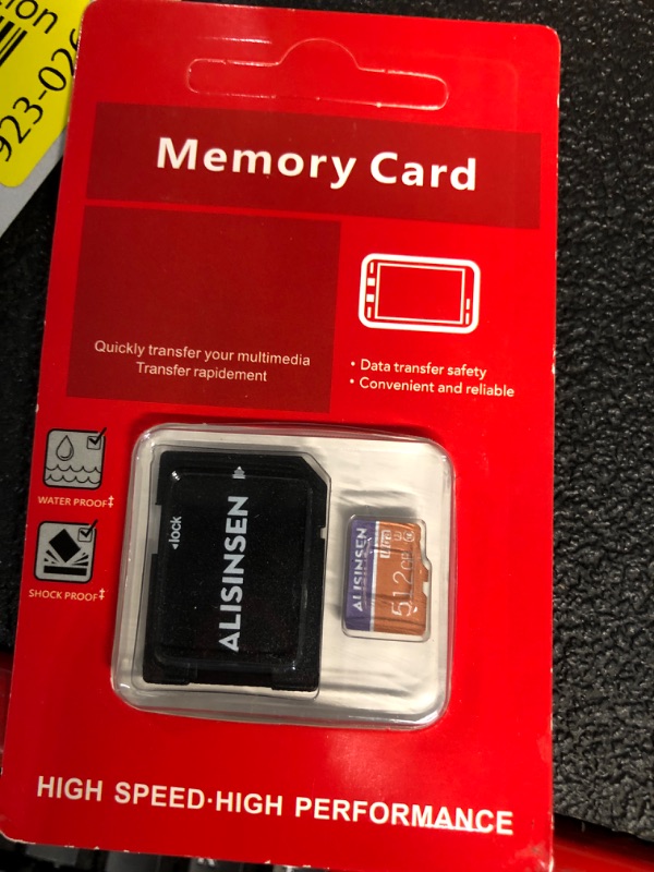 Photo 1 of Alisinsen Micro SD Card 512GB Class 10 SD Memory Card 512GB TF Memory Card