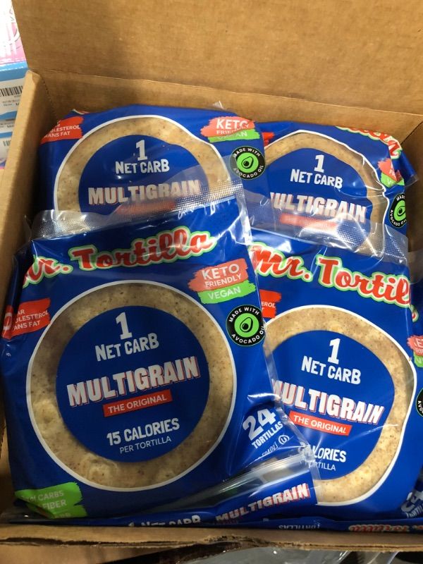 Photo 2 of ***NON REFUNDABLE- BEST BY: 3/30/24***Mr. Tortilla 1 Net Carb Tortilla Wraps (96 Tortillas) | Keto, Low Carb, Reduced Calorie, Vegan, Kosher | Only 15 Calories, Delicious &  (4 PACK)