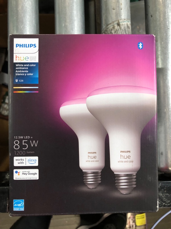 Photo 2 of **MANUFACTUREER SEALED**Philips Hue BR30 Bulb (White & Color Ambiance, 2-Pack)