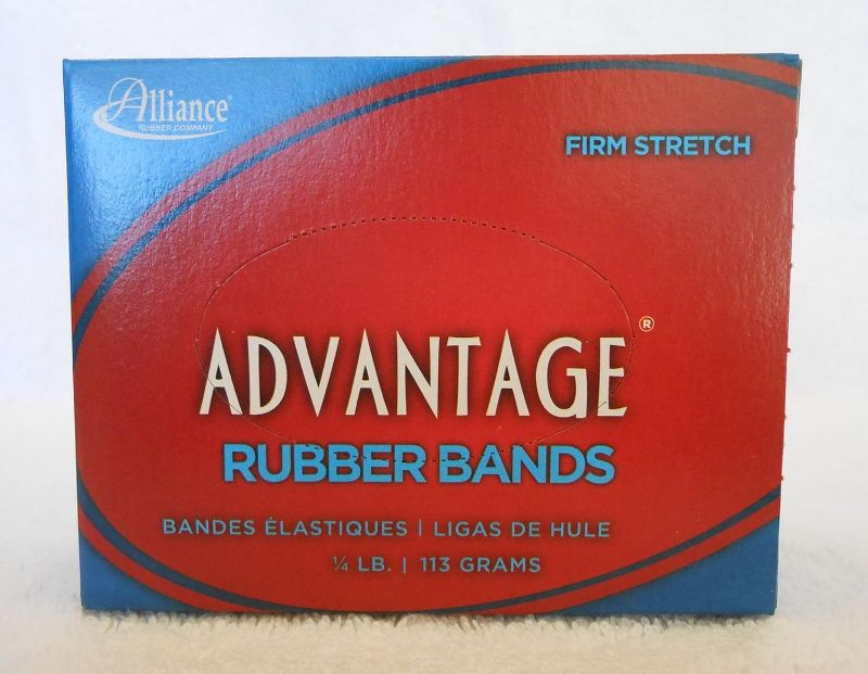 Photo 1 of (2 PACK) Alliance Advantage Rubber Band Size #30 (2 X 1/8 Inches) - 1/4 Pound Box (approximately 287 Bands Per Box) 