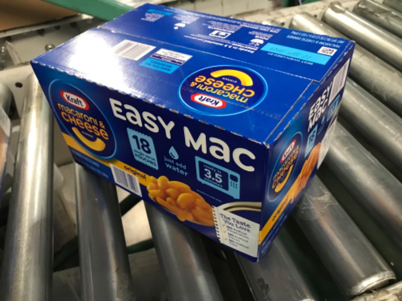 Photo 3 of 
NO REFUNDS****Kraft Easy Mac Original Macaroni & Cheese Microwavable Dinner (18 ct Packets) 18 Pouches