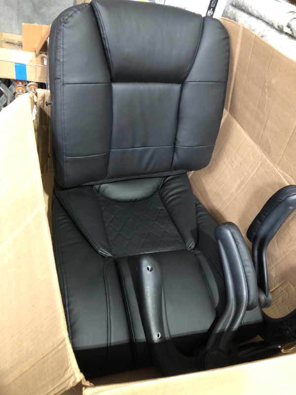 Photo 6 of ***NONREFUNDABLE - NOT FUNCTIONAL - FOR PARTS ONLY - SEE COMMENTS***
Guessky Office Chair, Executive Office Chair Big and Tall Office Chair Ergonomic Leather Chair with Adjustable Flip-Up Arms (Black)