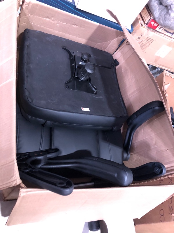 Photo 4 of ***NONREFUNDABLE - NOT FUNCTIONAL - FOR PARTS ONLY - SEE COMMENTS***
Guessky Office Chair, Executive Office Chair Big and Tall Office Chair Ergonomic Leather Chair with Adjustable Flip-Up Arms (Black)