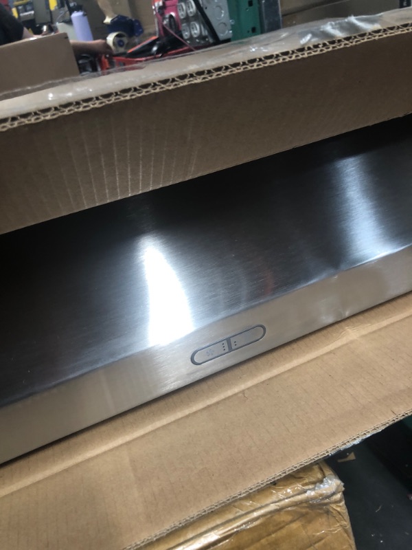 Photo 3 of (READ FULL POST) Broan-NuTone NuTone BCDF136SS Glacier Range Hood with Light Exhaust Fan for Under Cabinet, Stainless Steel, 36-Inch Stainless Steel 36-Inch Range Hood
