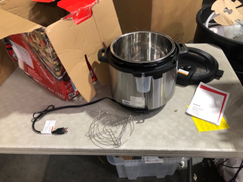 Photo 8 of ***DAMAGED - SEE COMMENTS***
Instant Pot Duo 7-in-1 Electric Pressure Cooker, Slow Cooker, Rice Cooker, Steamer, Sauté, Yogurt Maker, Warmer & Sterilizer, Includes App With Over 800 Recipes, Stainless Steel, 8 Quart 8QT Duo