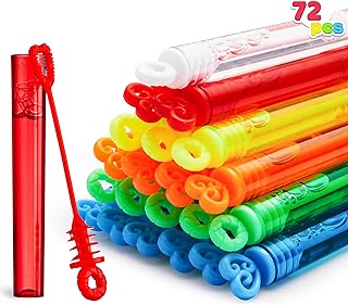 Photo 1 of 48 Pcs Mini Christmas Bubble Wands Bulk for Kids Christmas Party Favors, Outdoor Indoor Activity Use, Gifts for Girls Boys Toddlers (Christmas-2)STOCK IMAGE SET OF 2