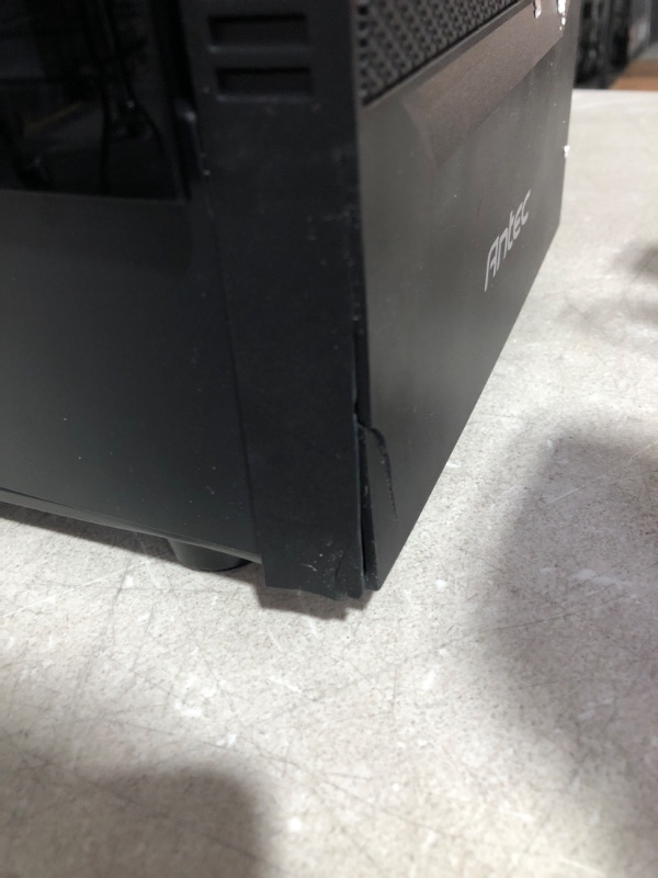 Photo 5 of Antec NX410 ATX Mid-Tower Case, Tempered Glass Side Panel, Full Side View, Pre-Installed 2 x 140mm in Front & 1 x 120 mm ARGB Fans in Rear, Black (9734087000)