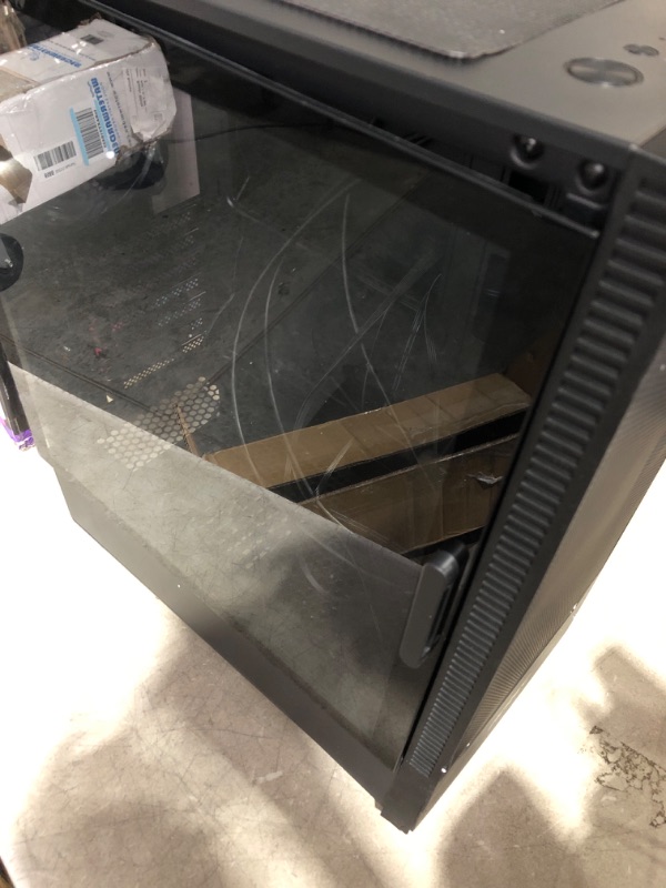 Photo 6 of Antec NX410 ATX Mid-Tower Case, Tempered Glass Side Panel, Full Side View, Pre-Installed 2 x 140mm in Front & 1 x 120 mm ARGB Fans in Rear, Black (9734087000)