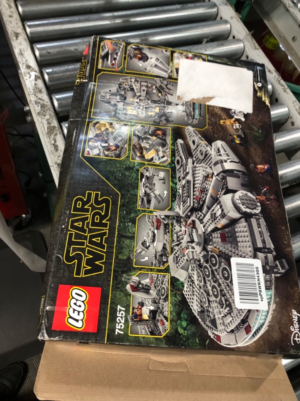 Photo 1 of LEGO Star Wars Millennium Falcon 75257 Starship Construction Set, with Finn, Chewbacca, Lando Calrissian, Boolio, C-3PO, R2-D2 and D-O