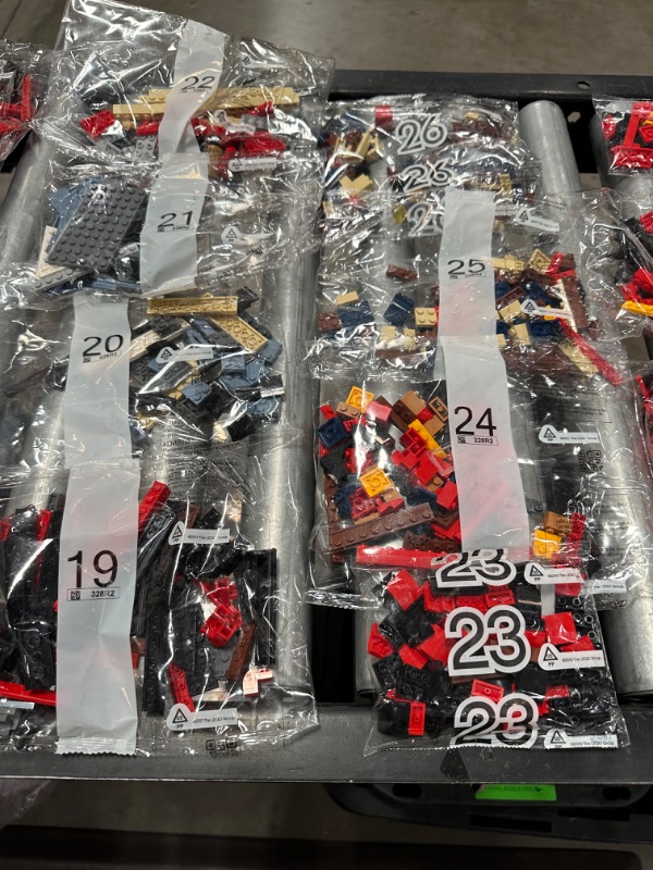 Photo 1 of **MISSING** READ INTIRE POST**
LEGO Harry Potter Hogwarts Express 76405 Building Set for Adults (5,129 Pieces) This set contains 2 unnumbered bags. 45 numbered bags, numbered 1-45. one bag for each number. You only have bags 1, 2, 3, 4, 5, 6, 10, 13, 14, 