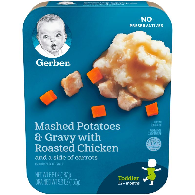 Photo 1 of *NON REFUNDABLE*
Gerber Lil' Entrees Mashed Potatoes & Gravy with Roasted Chicken and Carrots Baby 8 pack