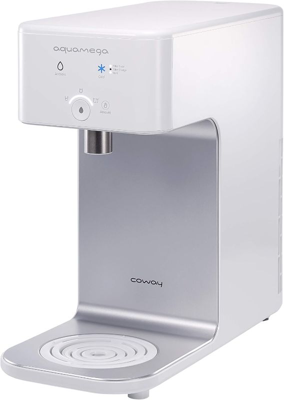 Photo 1 of Coway Aquamega 200C Countertop Water Purifier with a cold-water setting, a new advanced filter, and Coway Io-Care app connectivity,White,16.5 x 7.1 x 14.7