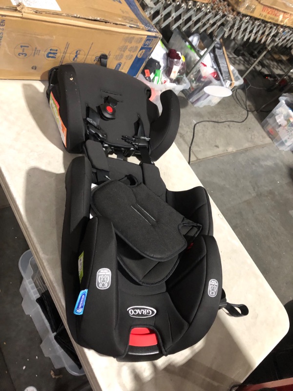 Photo 2 of ***USED - LIKELY MISSING PARTS - UNABLE TO VERIFY FUNCTIONALITY***
Graco Tranzitions 3 in 1 Harness Booster Seat, Proof Tranzitions Black