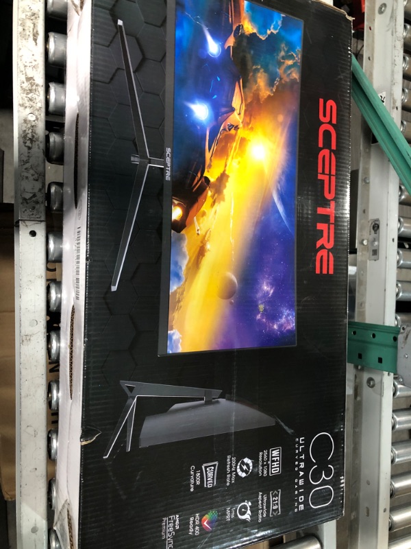 Photo 1 of Sceptre 30-inch Curved Gaming Monitor, Metal Black & Seagate Barracuda 2TB Internal Hard Drive HDD – 3.5 Inch SATA 6Gb/s 7200 RPM 256MB Cache 3.5-Inch –