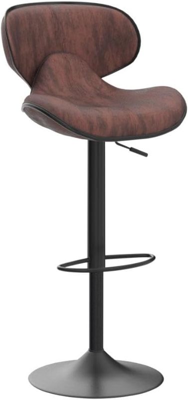 Photo 1 of (STOCK PHOTO FOR SAMPLE ONLY) - SUPERJARE Bar Stools - 2 RETRO BROWN 