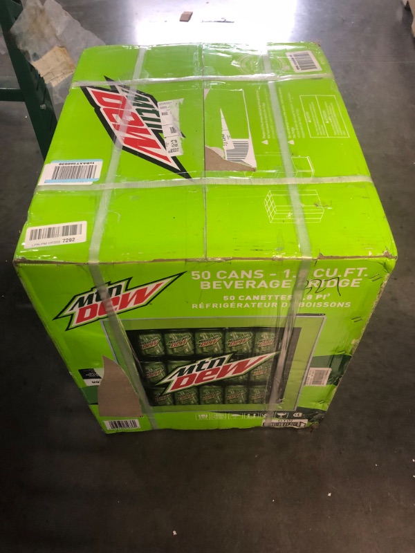 Photo 4 of MIS170MD Mountain Dew 50 Can Beverage Cooler, Glass Door, 1.8 cu ft, Lime