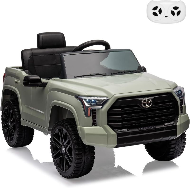 Photo 1 of (READ FULL POST) Ride on Truck Car, 12V Licensed Toyota Ride on Car with Remote Control, Battery Powered Electric Car with Spring Suspension, EVA Tires, USB, Music, LED Lights,Gift for Kids
