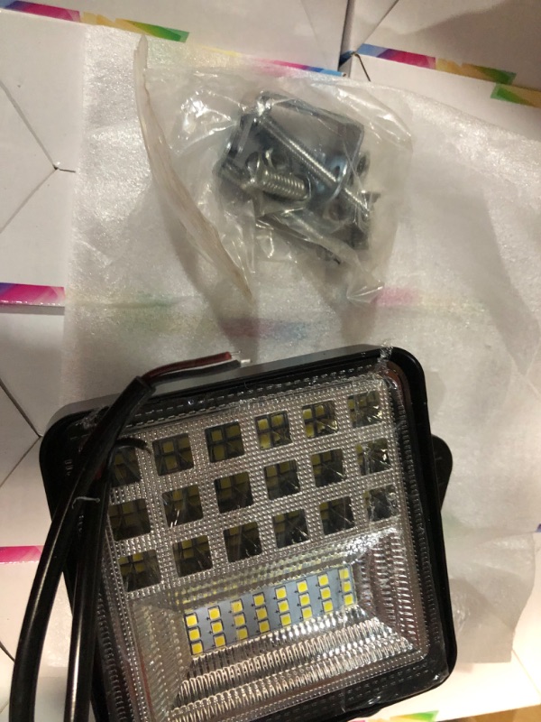 Photo 4 of LED Light Pods,4Inch 126w 12000LM Square LED Light Bar Spot X2