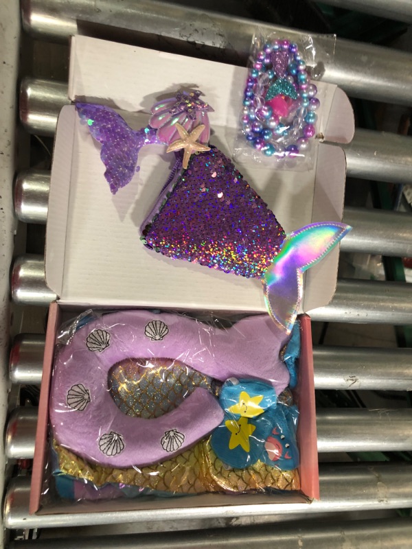 Photo 4 of  5piece Mermaid Outfits 7pices Mermaid Jewelry Kit for Girls