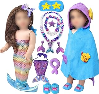 Photo 1 of  5piece Mermaid Outfits 7pices Mermaid Jewelry Kit for Girls