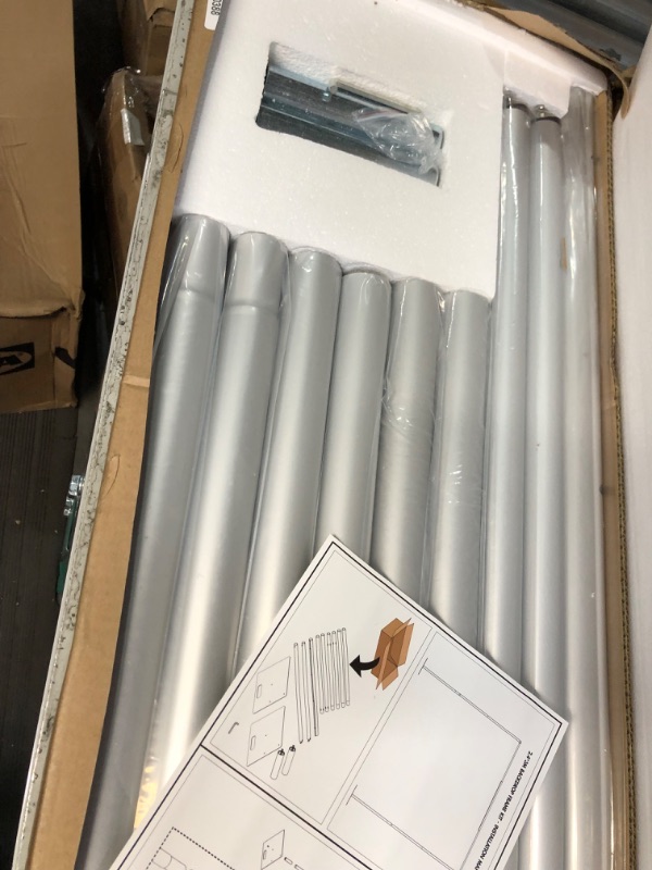 Photo 1 of Hecis Pipe and Drape Backdrop Stand Kit 8ft x 10ft, Backdrop Stand Heavy Duty Wedding Backdrop for Events Wedding Decoration Backdrop Frame