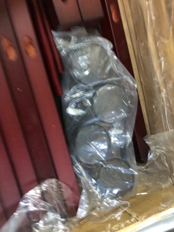 Photo 1 of MEEDEN Wood Large Print Rack with Castors, ters, Walnut