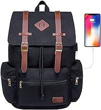 Photo 1 of Modoker Vintage Backpack for Men Women, Canvas Bookpack 