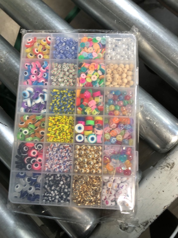 Photo 2 of 3000pcs Evil Eye Beads for Jewelry Making,3mm Glass Seed Beads 