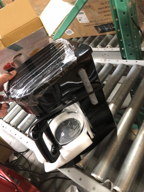 Photo 2 of ***DAMAGED - SEE COMMENTS***
Hamilton Beach Programmable Coffee Maker, 12 Cup Capacity, Black Stainless Steel Accents, (46293) Black Stainless 12 Cup Coffee Maker
