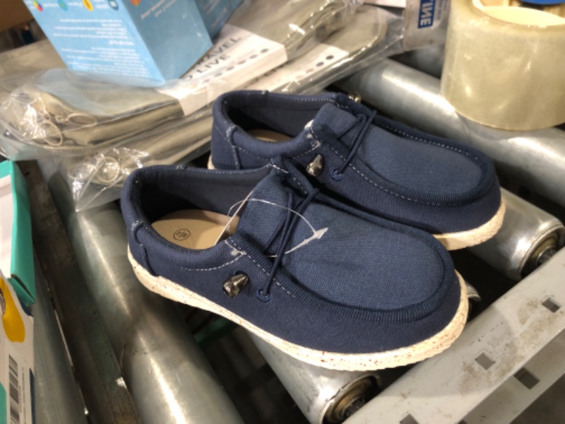 Photo 3 of firelli Kids Loafers Boys Girls Canvas Walking Shoes School Shoes 11 Little Kid Navy