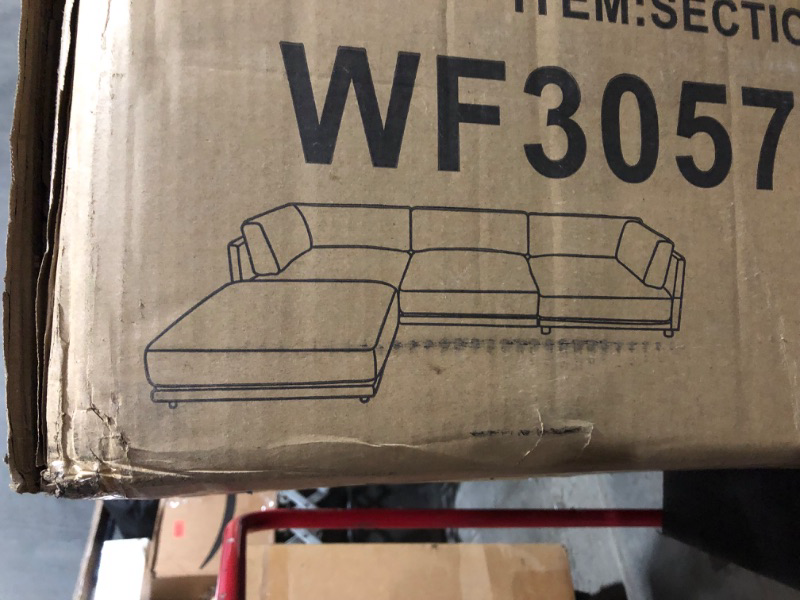 Photo 1 of ***PARTIAL SET - NONREFUNDABLE - NOT FUNCTIONAL - FOR PARTS ONLY - SEE COMMENTS***
Beige Sectional Sofa with Reversible Chaise WF305762AAA