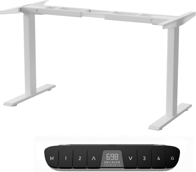 Photo 1 of (NON-REFUNDABLE) Uncaged Ergonomics Rise Up Standing Desk Legs – Dual Motor Standing Desk Frame