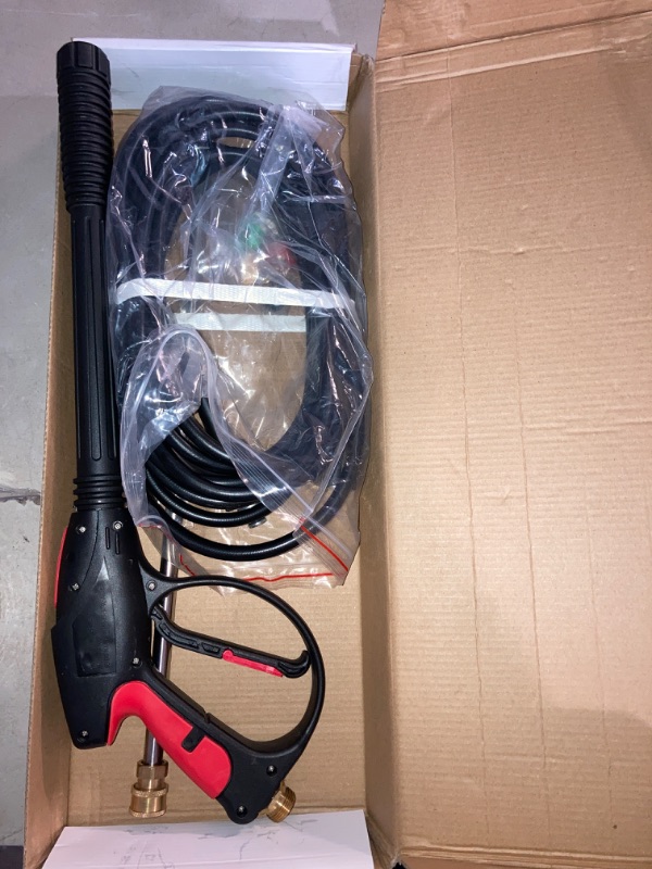 Photo 1 of (READ FULL POST) Pressure Washer Gun Replacement Kit, 3000PSI High Power Washer Gun with 26 Ft Hose/21 Inch Extension Wand/5 Quick Connect Nozzle Tips