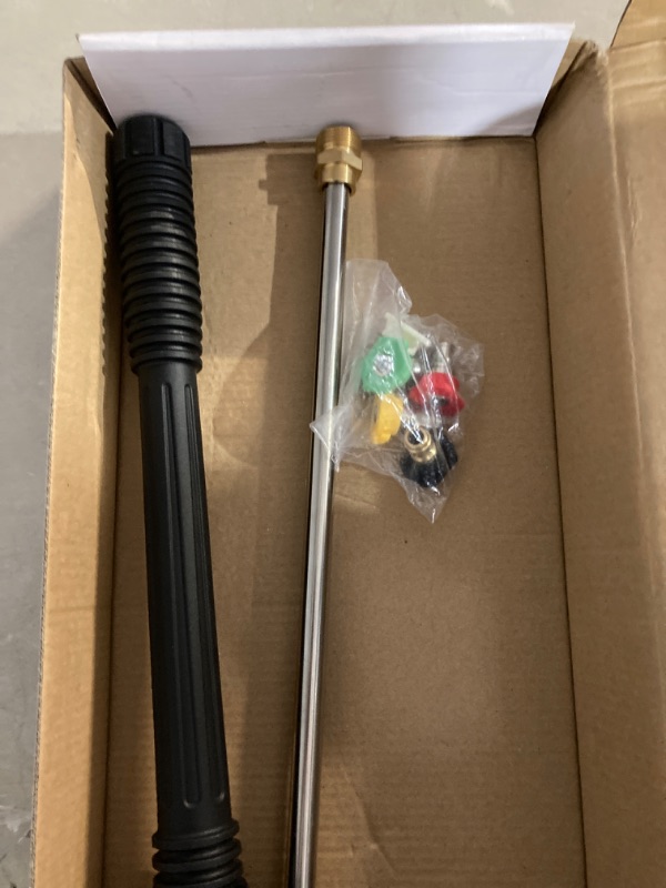 Photo 3 of (READ FULL POST) Pressure Washer Gun Replacement Kit, 3000PSI High Power Washer Gun with 26 Ft Hose/21 Inch Extension Wand/5 Quick Connect Nozzle Tips