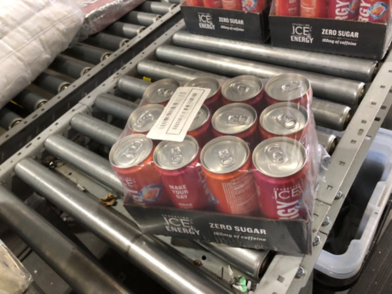 Photo 2 of *** NONREFUNDABLE *** Sparkling Ice +ENERGY Power Punch Sparkling Water. Energy drinks with Vitamins & Electrolytes, Zero Sugar, 12 fl oz Cans (Pack of 12)