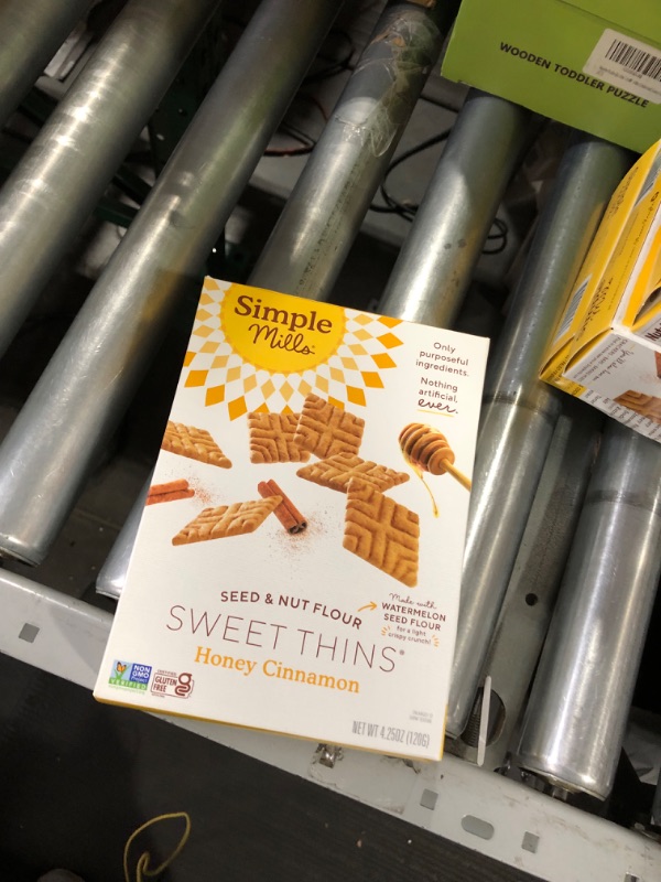 Photo 3 of *** NONREFUNDABLE *** Simple Mills Sweet Thins Cookies, Seed and Nut Flour, Honey Cinnamon - Gluten Free, Paleo Friendly, 4.25 Ounce Each (Pack of 4)